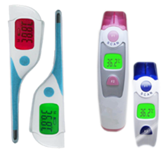 Color Coded Thermometers